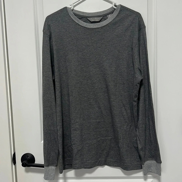 DANIEL CREMIEUX MEN'S LONG SLEEVE TEE SHIRT SIZE MEDIUM 100% PIMA COTTON - Picture 1 of 7